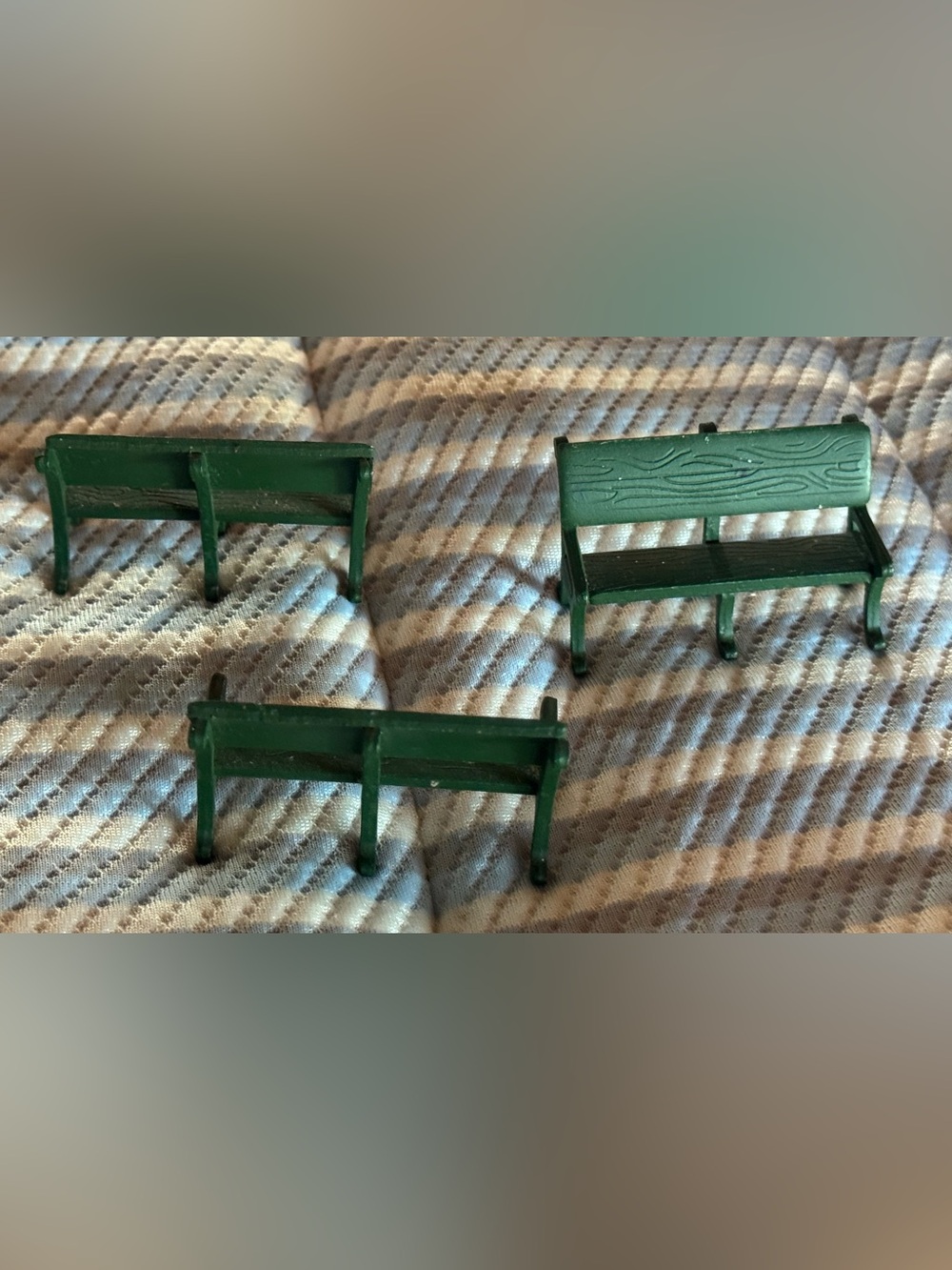 Department 56 Heritage Village Miniature Village Park Benches Set Of 3 Retired!